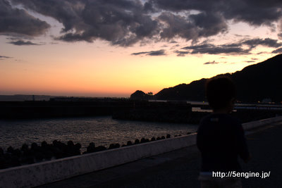 夕焼け-広野公園その1